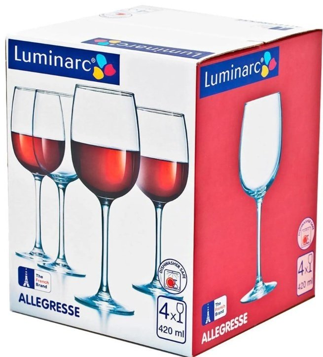 Набор бокалов Luminarc 420 мл, стекло, 4 шт купить,NaN
