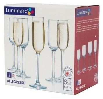 Набор бокалов Luminarc 175 мл, стекло, 6 шт