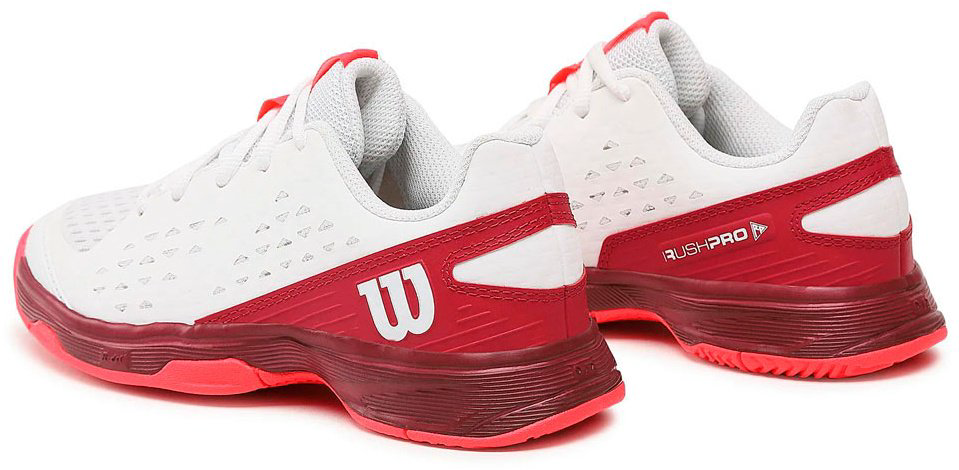 Кроссовки Wilson Rush Pro WRS330410 white/red 29.5 купить,NaN