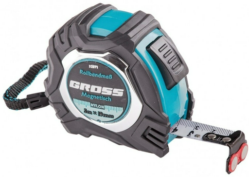 Gross рулетка строительная Magnetisch, 5 м х 19 мм