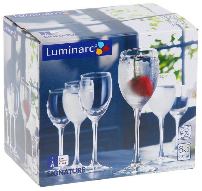 Набор рюмок для водки Luminarc 65 мл, 6 шт купить,NaN