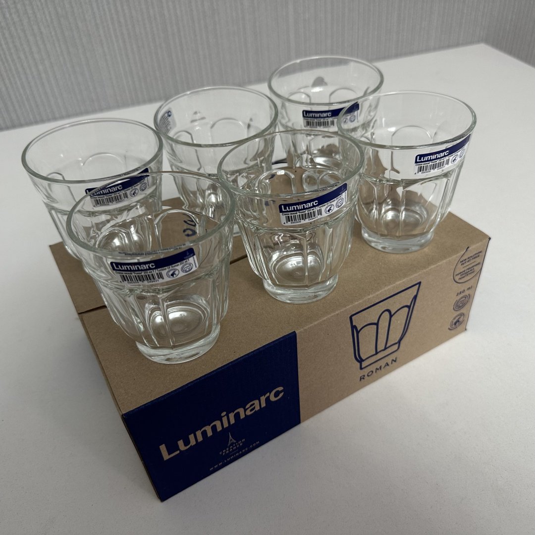 Набор стаканов Luminarc 250 мл, закаленное стекло, 6 шт купить,NaN