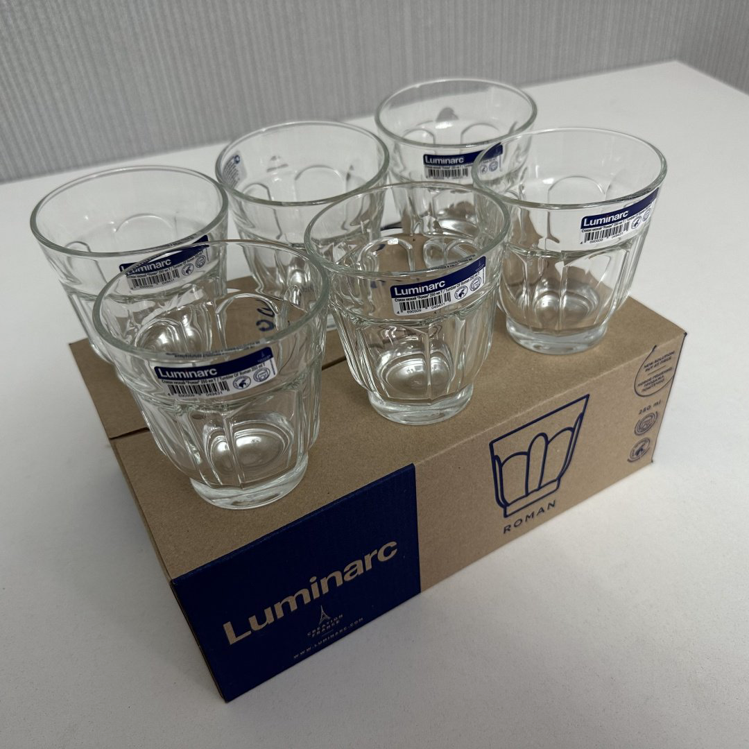 Набор стаканов Luminarc 250 мл, закаленное стекло, 6 шт купить,NaN