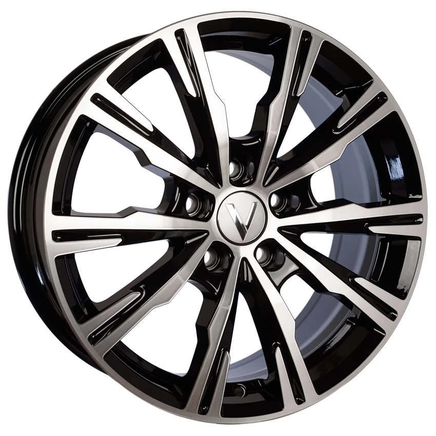 Комплект дисков Вектор B221 22103AB 5x112 R17x7,5 CB66,6 ET37 алмаз черный купить,NaN