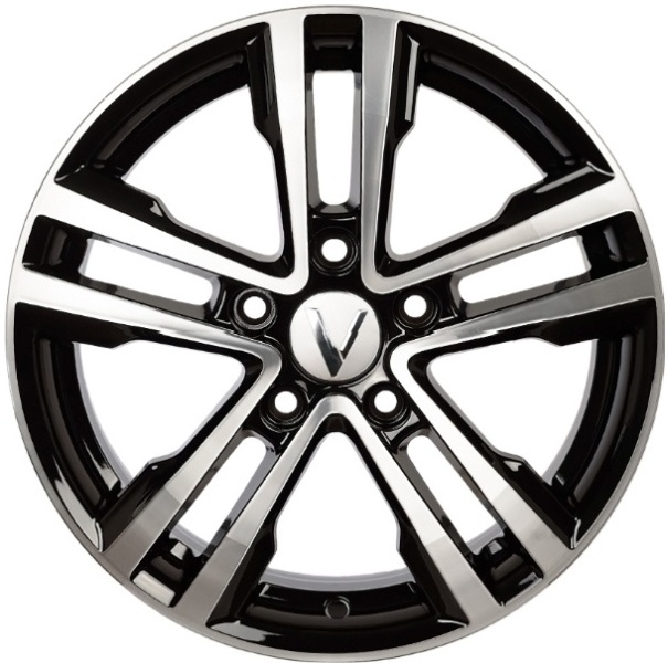 Комплект дисков Вектор B197 5x112 R16x6,5 CB66,6 ET38 алмаз-черный  купить,NaN