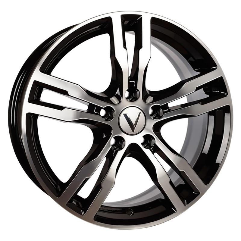 Комплект дисков Вектор B193 5x114,3 R17x7 CB67,1 ET45 алмаз-черный купить,NaN