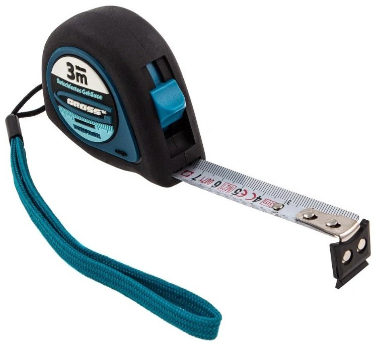 Gross рулетка бытовая Ergonomisch 31101, 3 м х 16 мм купить,2450