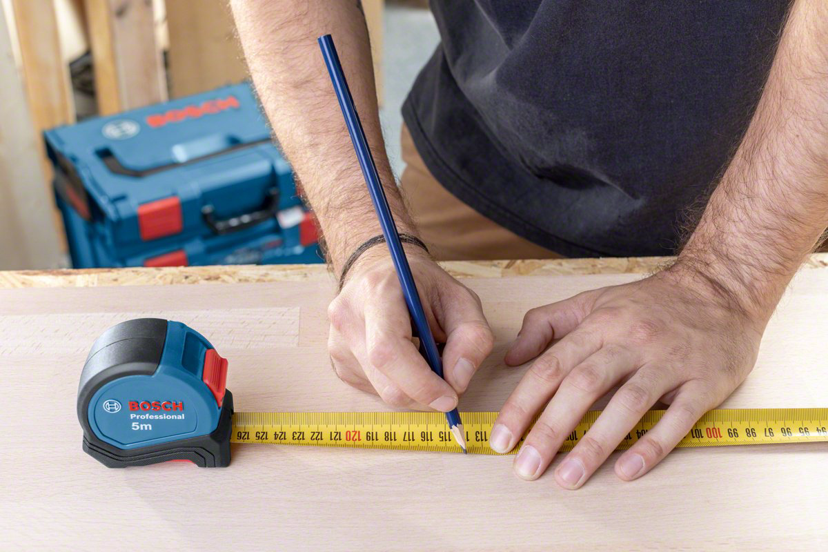 Bosch рулетка строительная 1600A016BH, 5 м х 27 мм купить,10550