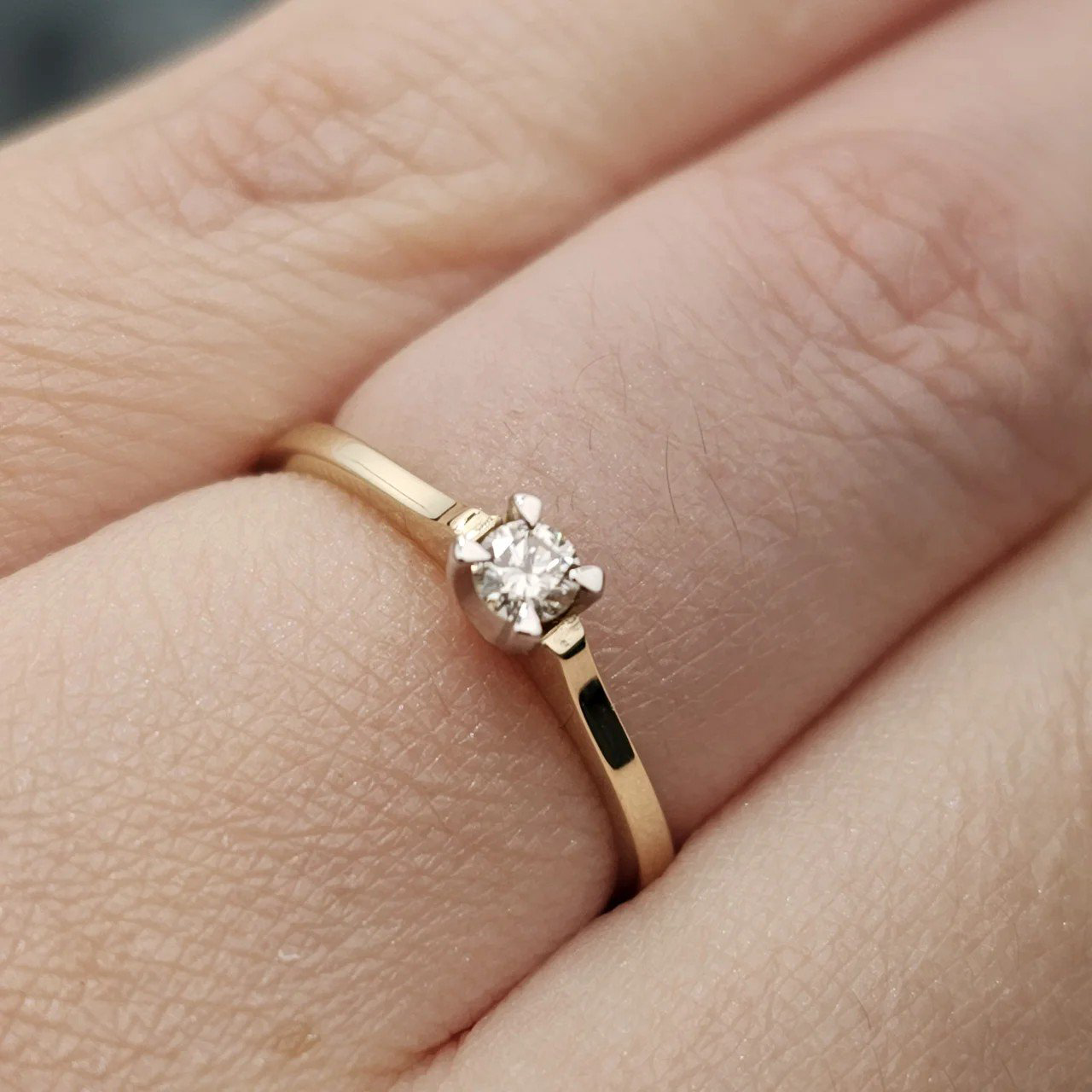 Кольцо Deimantas 108093622 15р 1,42гр 0,101ct. купить,NaN