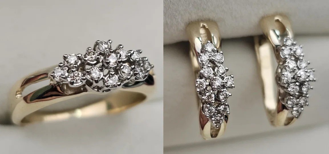 Комплект Deimantas 108100772 17р 0,17ct 0,34ct. купить,NaN