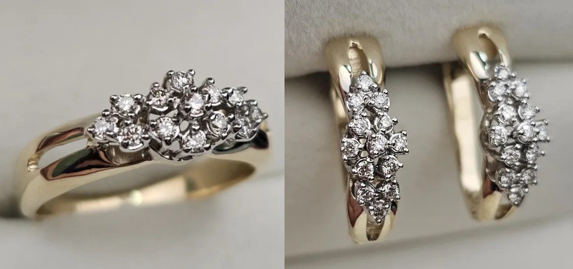 Комплект Deimantas 108100772 17р 0,17ct 0,34ct. купить,NaN