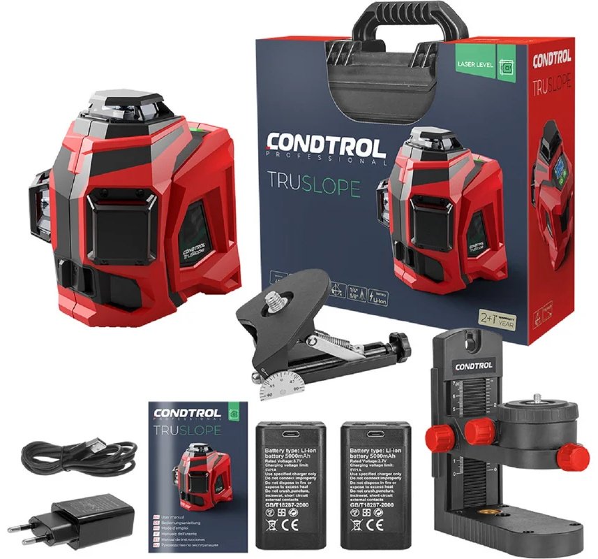 Лазерный уровень Condtrol линейный XLiner TruSlope
