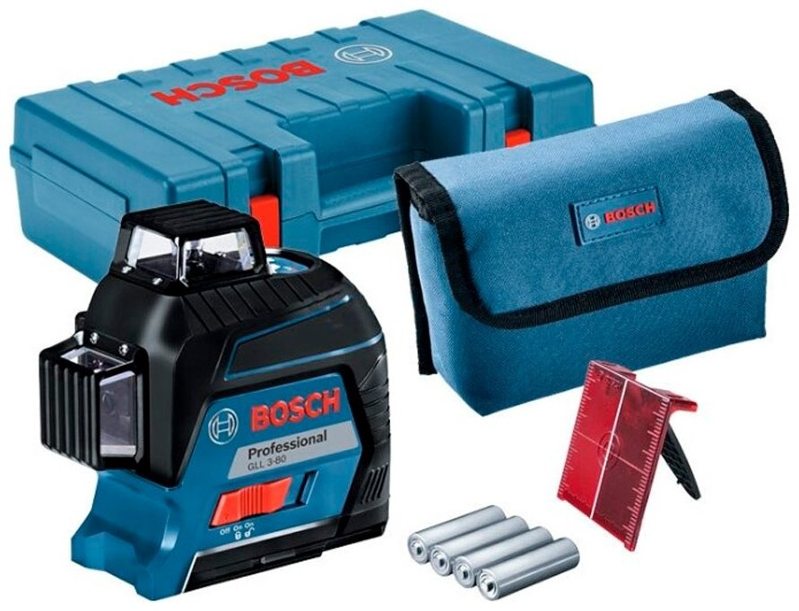 Лазерный уровень Bosch линейный GLL 3-80 Professional 0601063S00 купить,227500