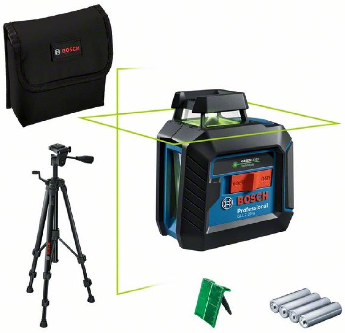 Лазерный уровень Bosch линейный 0601065001 GLL 2-20 G + BT 150 купить,115800