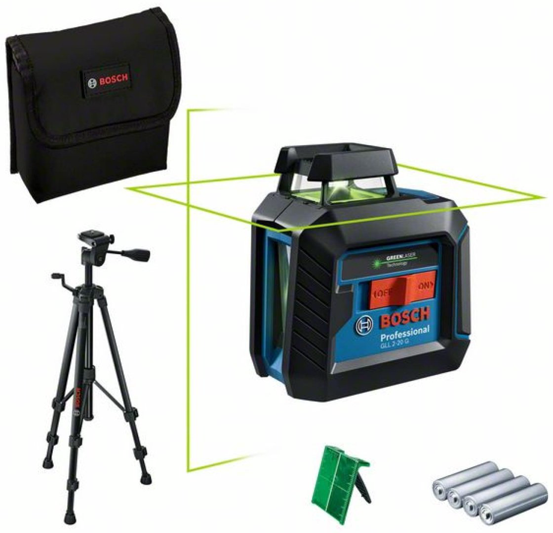 Лазерный уровень Bosch линейный 0601065001 GLL 2-20 G + BT 150 купить,115800