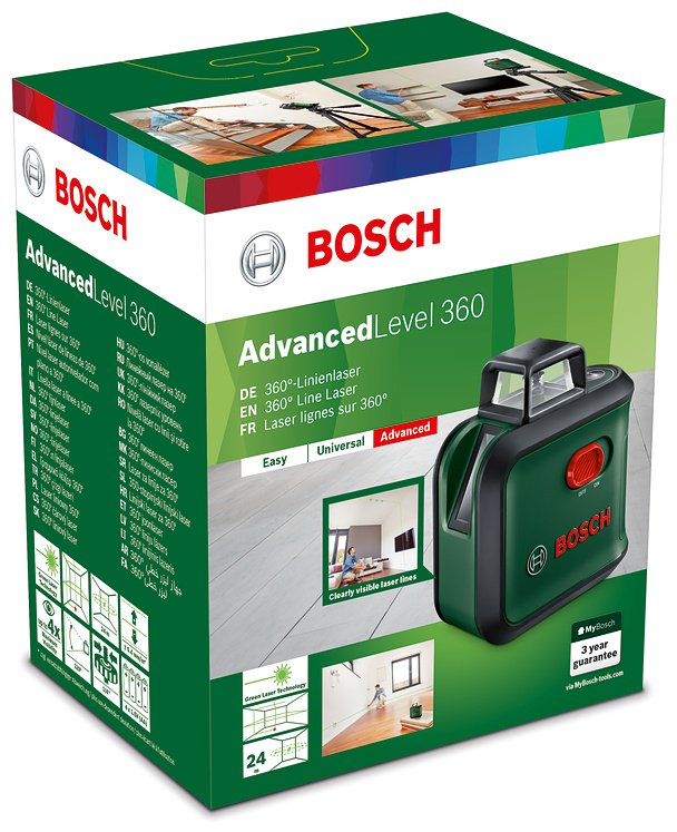 Лазерный уровень Bosch линейный Advanced Level 360 0603663B03