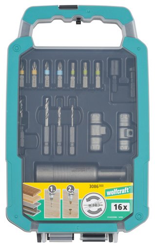 Wolfcraft набор насадок для шуруповерта, для дрели, 3086000 17 шт