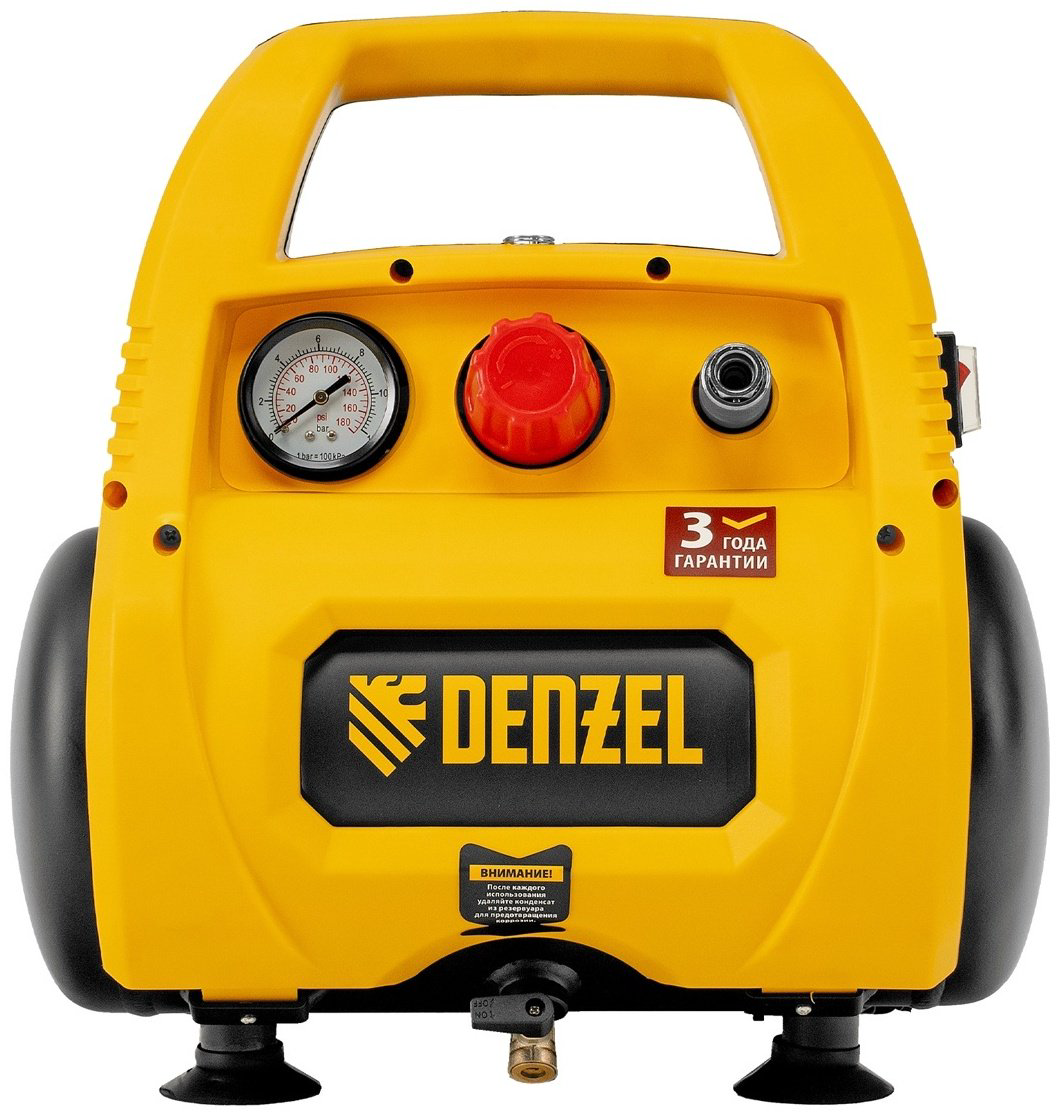 Компрессор безмасляный DENZEL 58057, 8 бар купить,101080