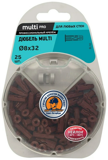 Дюбель MULTI plug 5х20 (80 шт.) LM ЕВРОПАРТНЕР