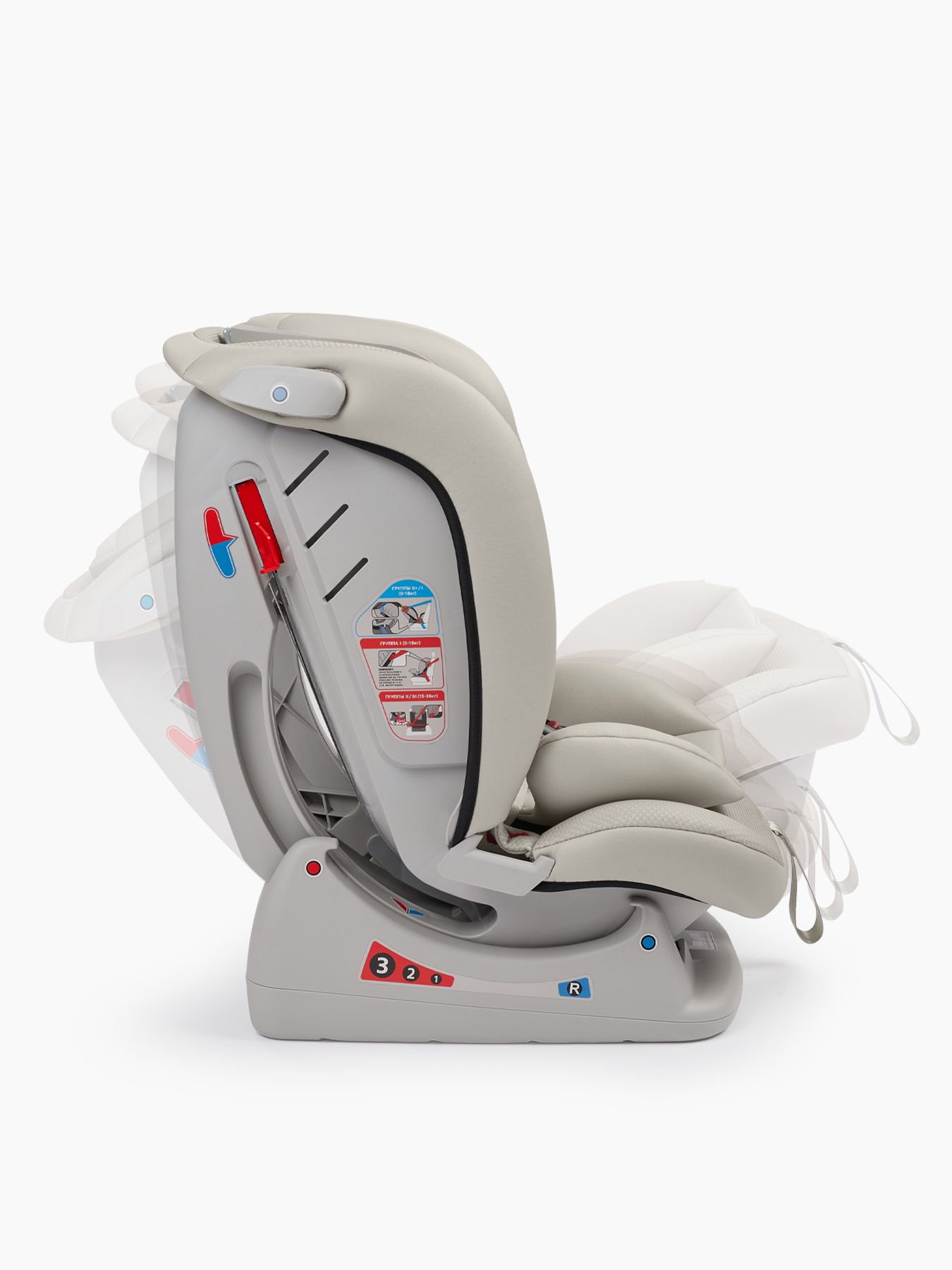 Автокресло Happy Baby Sandex Light grey купить,NaN