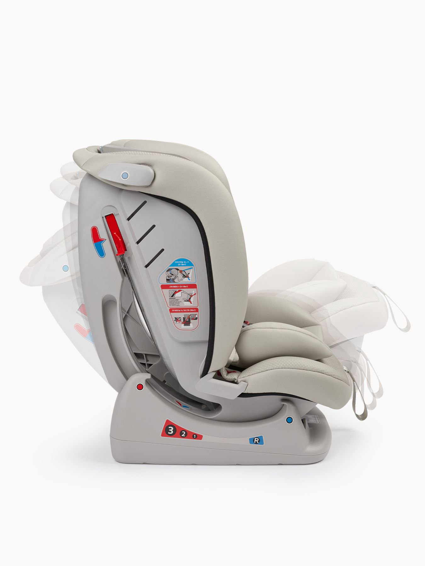 Автокресло Happy Baby Sandex Light grey купить,NaN
