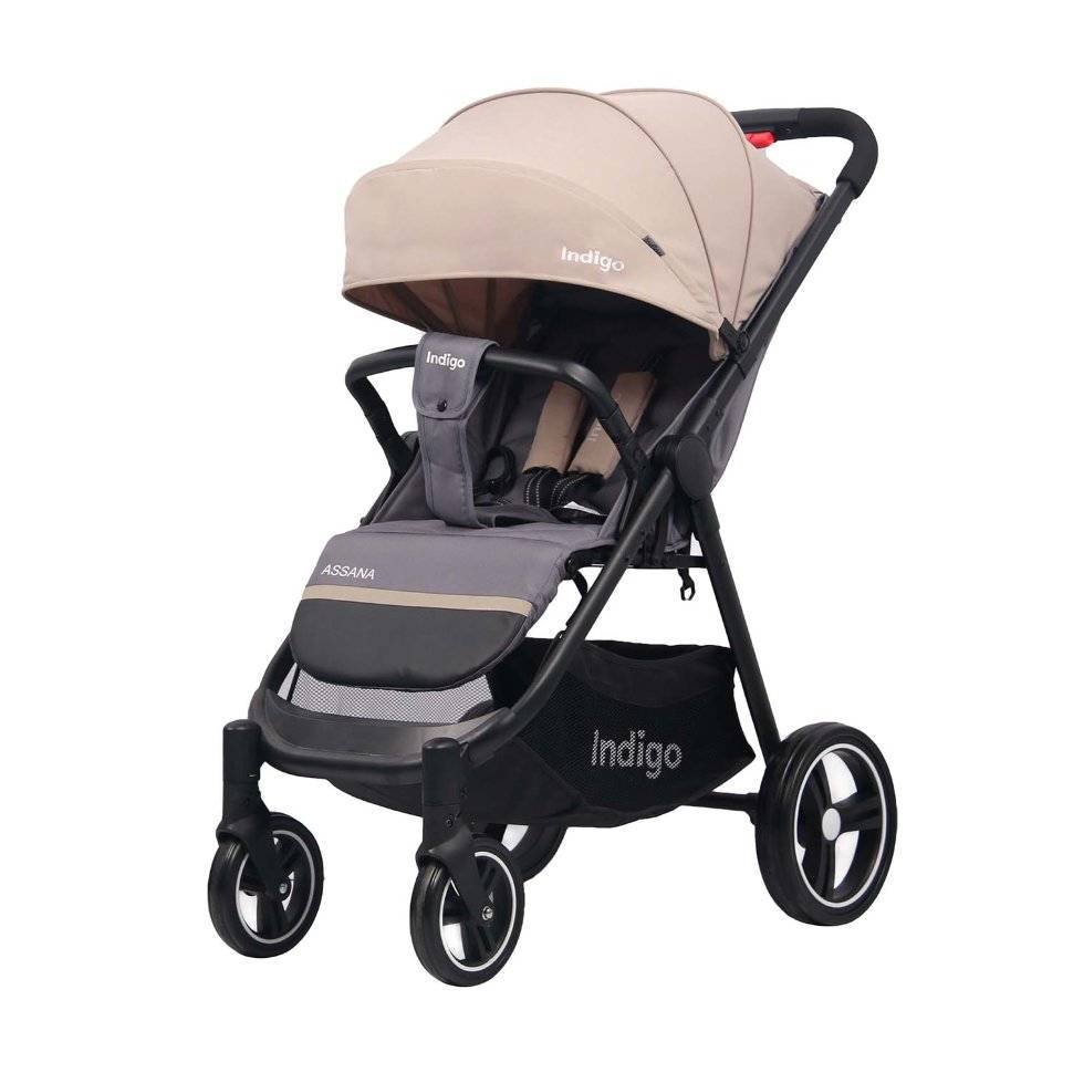 Коляска прогулочная Indigo Assana Grey/Beige  купить,NaN