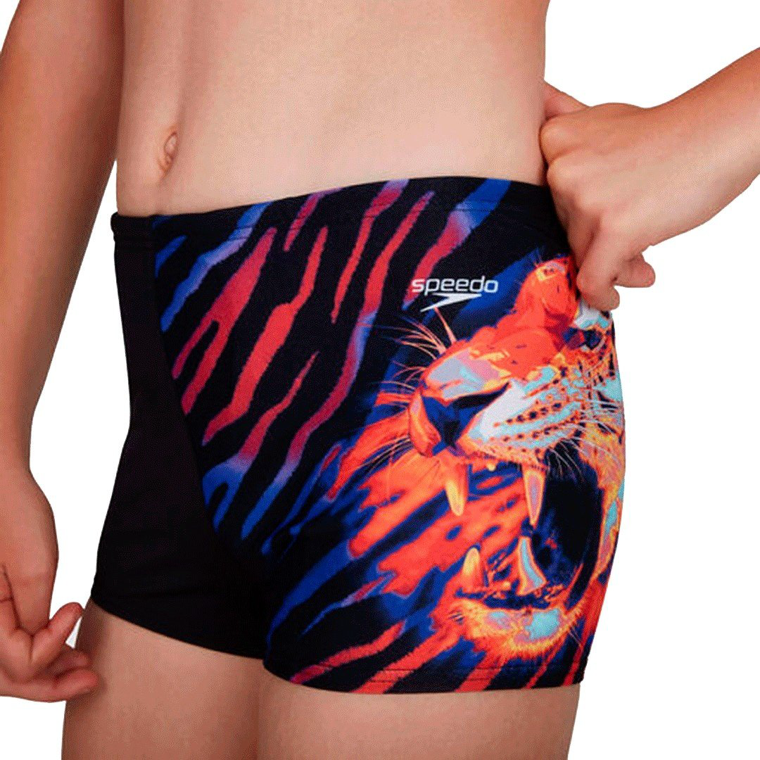 Плавки Speedo черный, красный