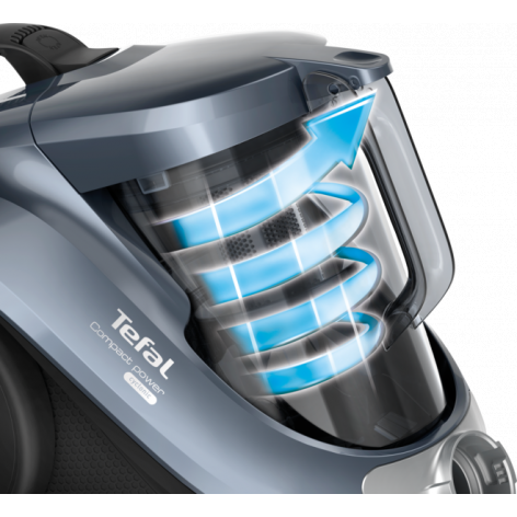 Пылесос Tefal TW3796EA Compact Power серый