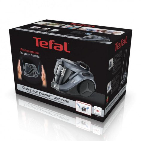 Пылесос Tefal TW3796EA Compact Power серый купить,NaN