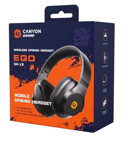 Наушники Canyon EGO GH-15 CND-SGHS15B Black купить,15990
