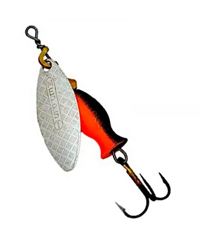Блесна Mepps Aglia Long Heavy №1 8гр Silver/Black/Orange купить,NaN