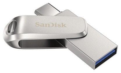 USB Flash карта SanDisk Ultra Dual Drive Luxe SDDDC4-128G-G46 128 Гб серебристый купить,NaN
