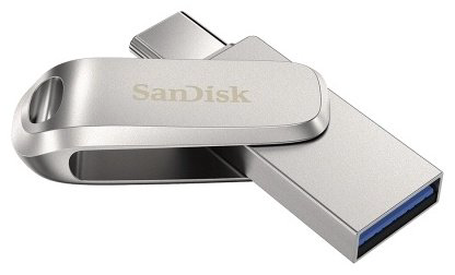USB Flash карта SanDisk Ultra Dual Drive Luxe SDDDC4-128G-G46 128 Гб серебристый купить,NaN