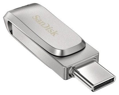 USB Flash карта SanDisk Ultra Dual Drive Luxe SDDDC4-128G-G46 128 Гб серебристый купить,NaN