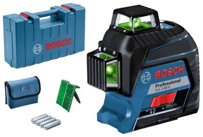Лазерный уровень Bosch линейный GLL 3-80 G Professional 0601063Y00 купить,NaN