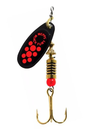 Блесна Mepps Comet Black Fury №0 2гр Black/Black/Orange dots купить,NaN