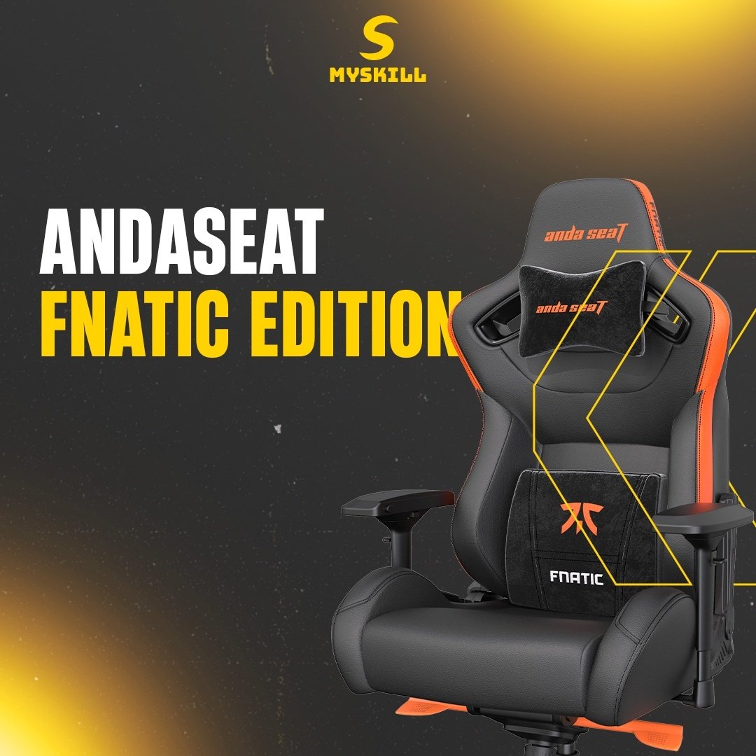 Игровое кресло AndaSeat Fnatic Edition XL AD12XL-FNC-PV/F, черный купить,230389