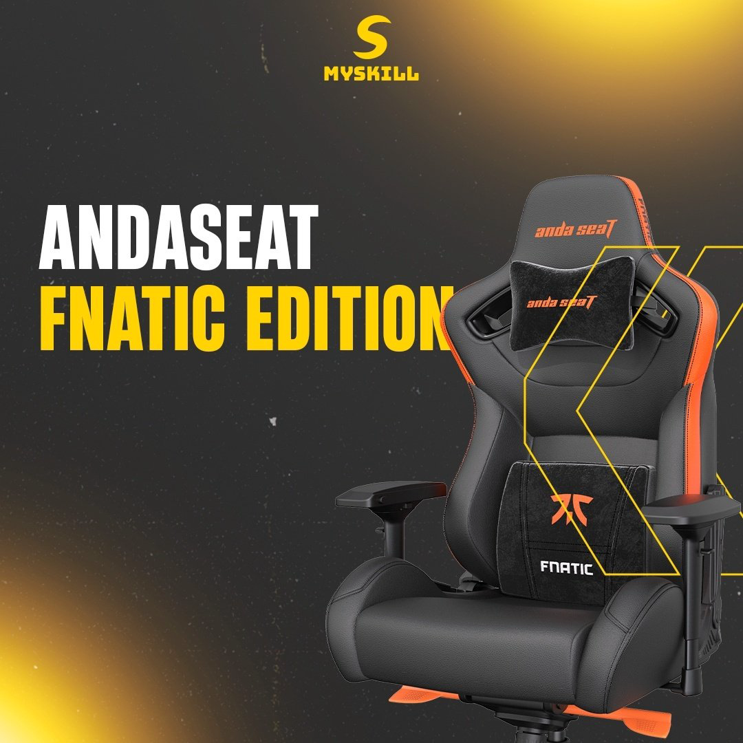 Игровое кресло AndaSeat Fnatic Edition XL AD12XL-FNC-PV/F, черный купить,230389