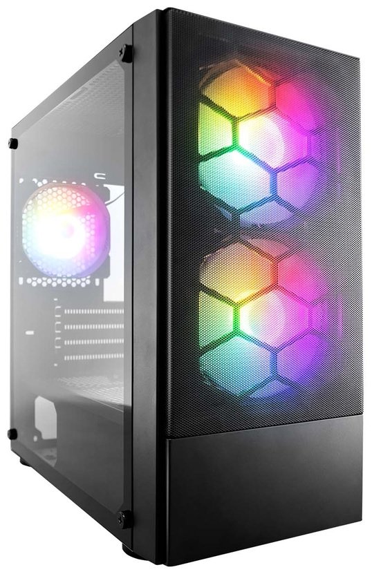 Корпус 1STPLAYER X4-M-BK-2F7-14-1F7 черный