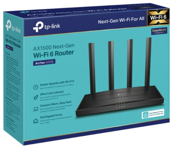 Wi-Fi роутер TP-LINK Archer AX18 - ForteMarket Wi-Fi роутер TP-LINK Archer AX18 купить,31680