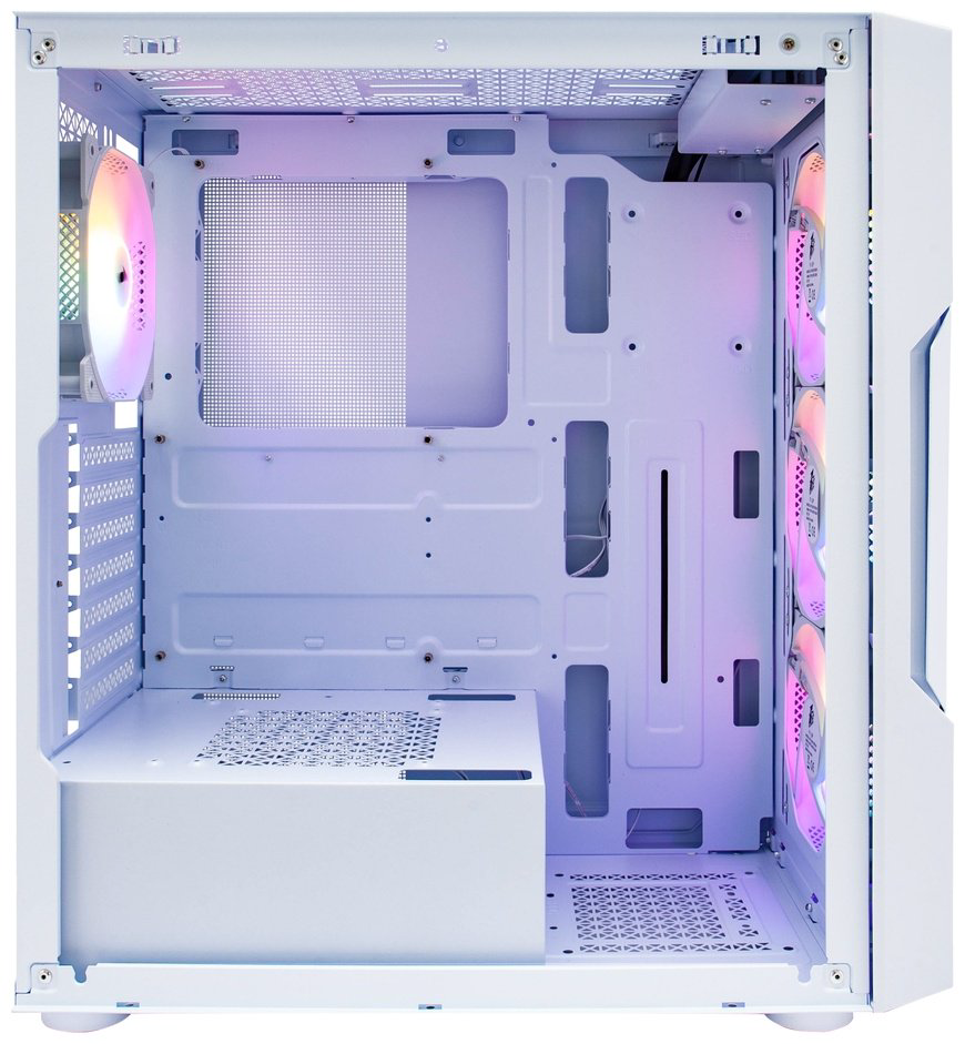 Корпус 1STPLAYER T7-P-WH-4F7-W белый купить,27913