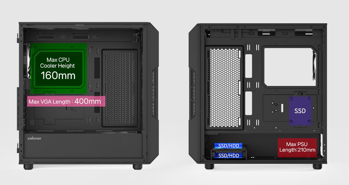 Корпус Zalman I3 Neo ARGB V2 черный купить,NaN