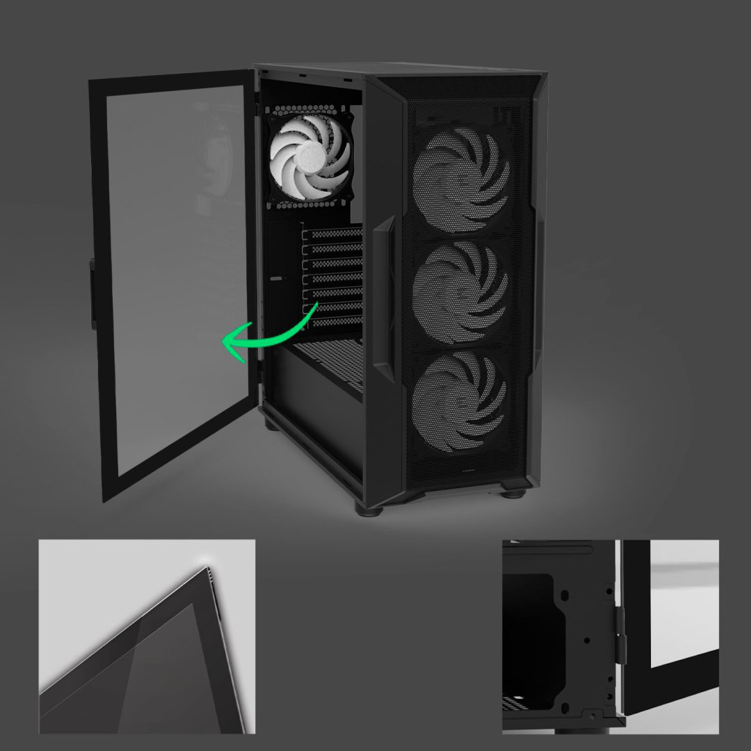Корпус Zalman I3 Neo ARGB V2 черный купить,NaN