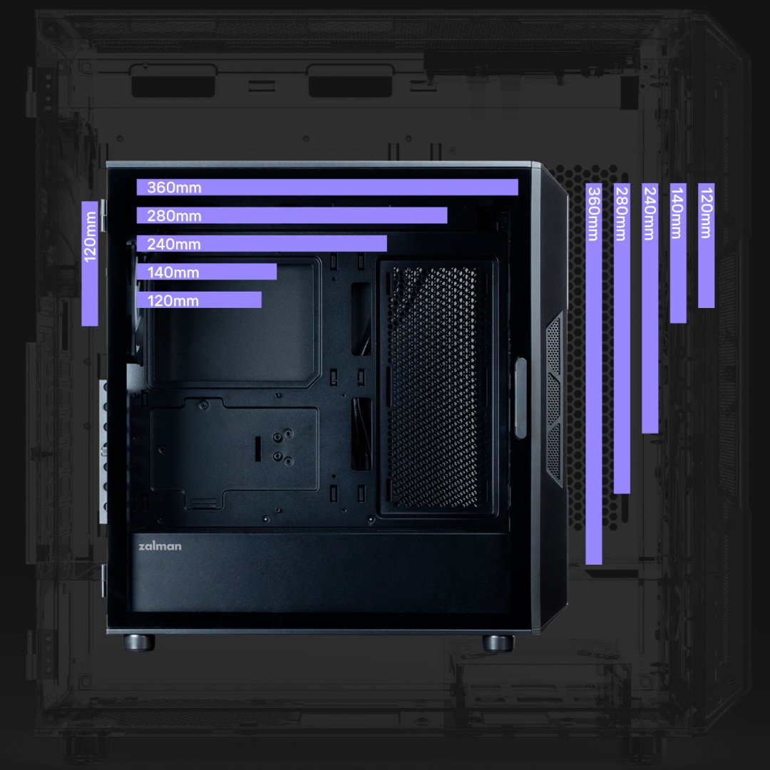 Корпус Zalman I3 Neo ARGB V2 черный купить,NaN