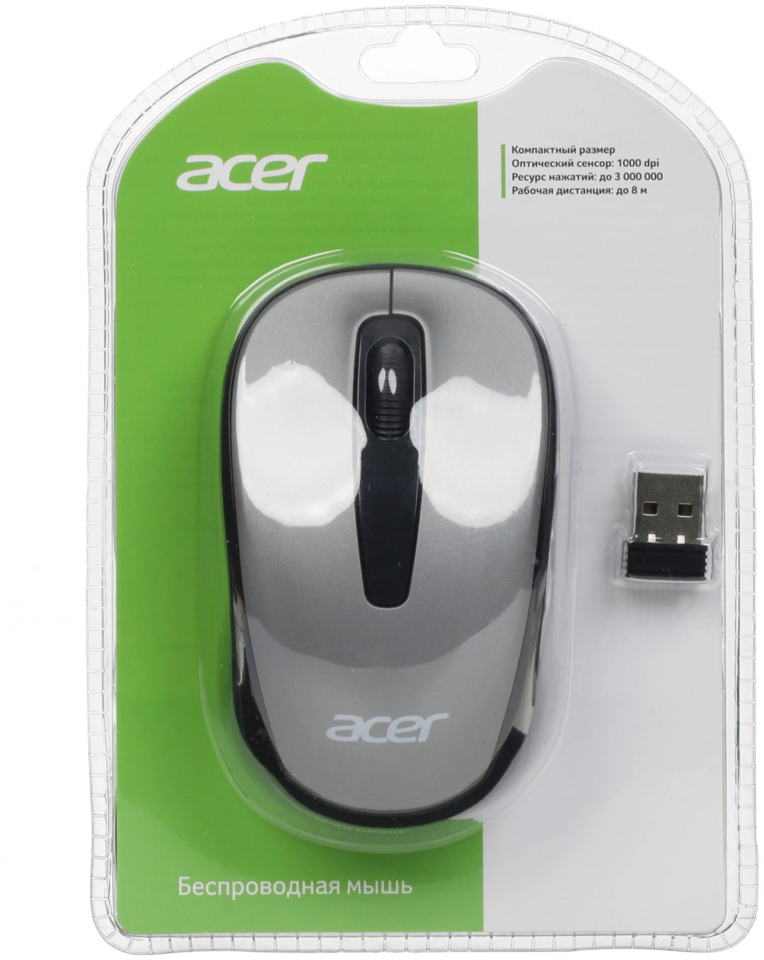 Мышь Acer OMR134 (ZL.MCEEE.01H) серый купить,NaN