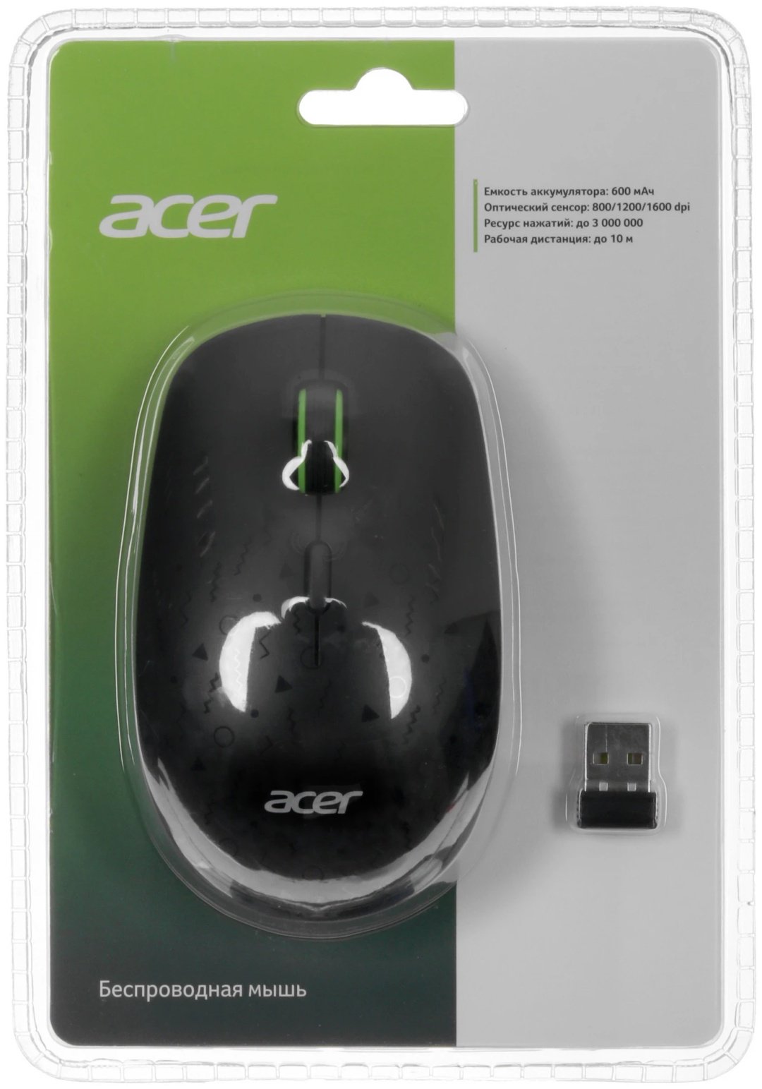 Мышь Acer OMR307 (ZL.MCECC.022) черный купить,NaN