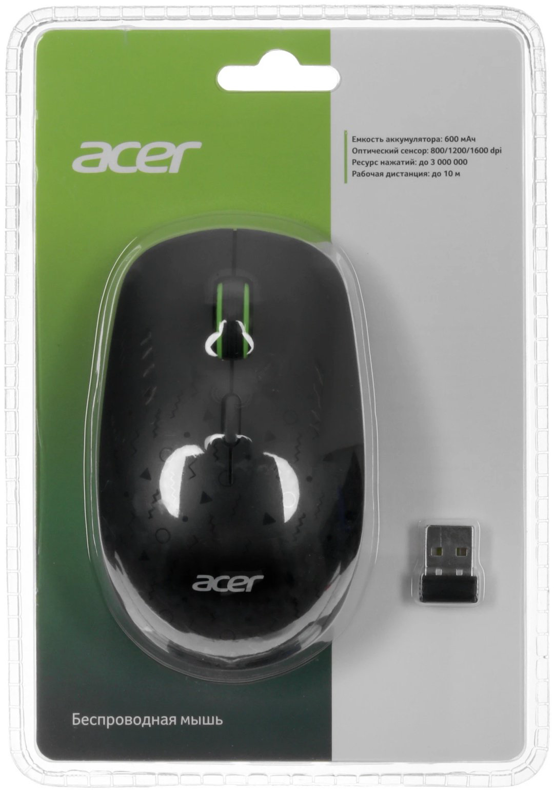 Мышь Acer OMR307 (ZL.MCECC.022) черный купить,NaN