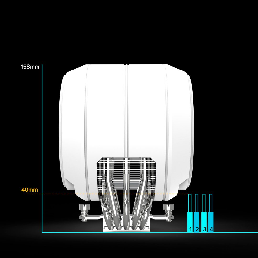 Кулер Zalman ZET5 WHITE ARGB белый купить,NaN