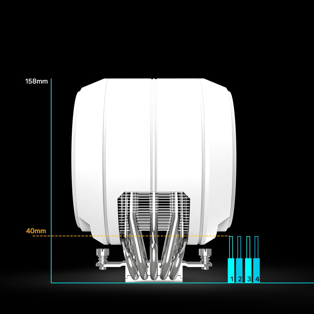 Кулер Zalman ZET5 WHITE ARGB белый купить,NaN