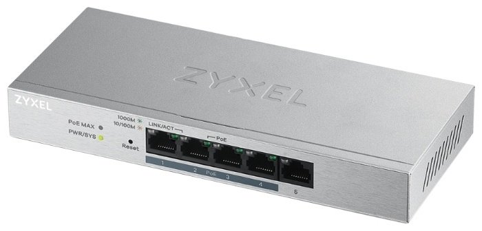 ZyXEL GS1200-5HPv2-EU0101F серебристый купить,44661
